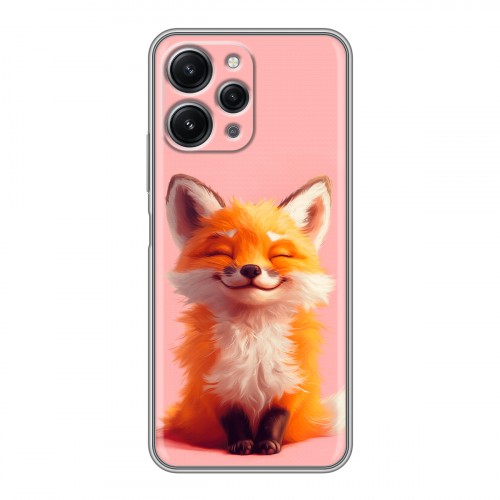 Дизайнерский пластиковый чехол для Xiaomi RedMi 12 милая лиса