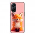 Дизайнерский силиконовый чехол для OPPO A98 милая лиса