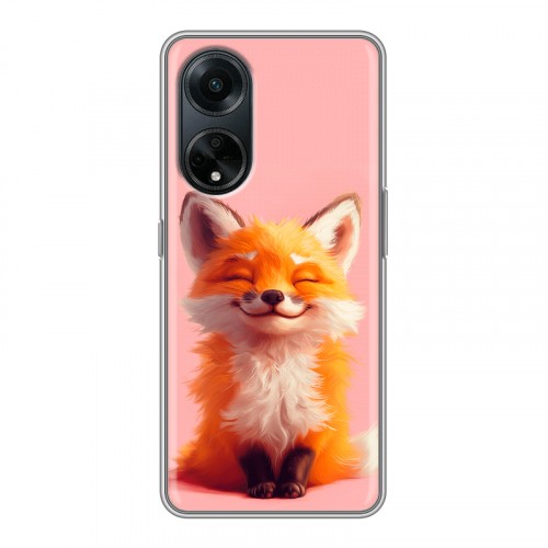Дизайнерский силиконовый чехол для OPPO A98 милая лиса