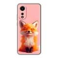 Дизайнерский силиконовый чехол для OPPO A78 4G милая лиса