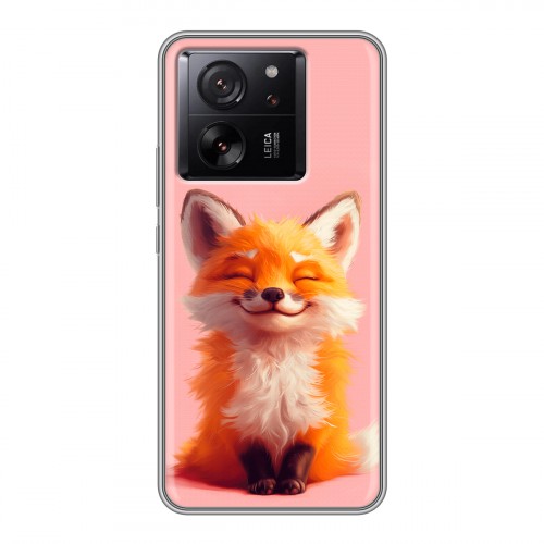 Дизайнерский силиконовый чехол для Xiaomi 13T милая лиса