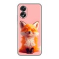Дизайнерский силиконовый чехол для OPPO A38 4G милая лиса