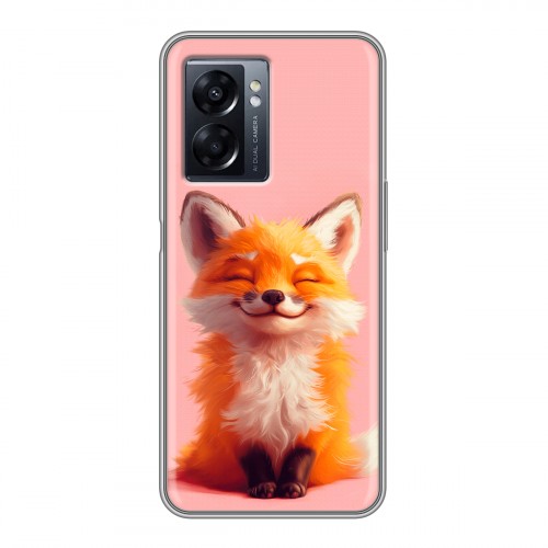 Дизайнерский силиконовый чехол для OPPO A57 5G милая лиса