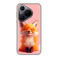 Дизайнерский пластиковый чехол для Huawei Pura 70 милая лиса