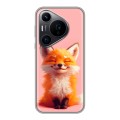 Дизайнерский силиконовый чехол для Huawei Pura 70 Pro милая лиса