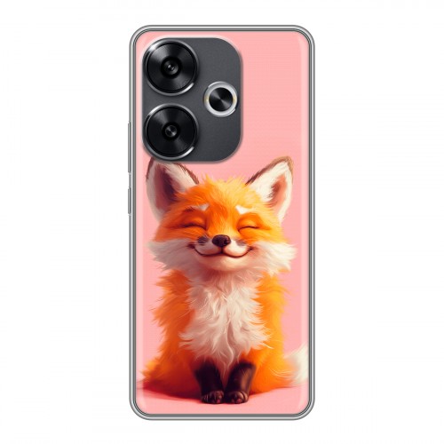 Дизайнерский силиконовый чехол для Xiaomi Redmi Turbo 3 милая лиса