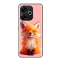 Дизайнерский силиконовый чехол для RedMi 13 4G милая лиса