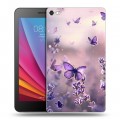 Дизайнерский силиконовый чехол для Huawei MediaPad T2 7.0 Pro бабочки и лаванда