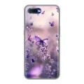 Дизайнерский силиконовый чехол для OPPO RX17 Neo бабочки и лаванда