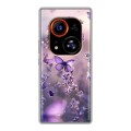 Дизайнерский силиконовый чехол для Tecno Phantom X2 Pro бабочки и лаванда