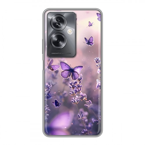 Дизайнерский силиконовый чехол для OnePlus Nord N30 SE 5G бабочки и лаванда