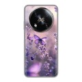 Дизайнерский силиконовый чехол для Itel RS4 бабочки и лаванда