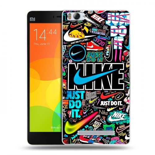 Дизайнерский пластиковый чехол для Xiaomi Mi4i найк nike черный