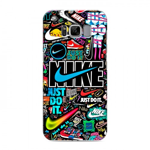 Дизайнерский силиконовый чехол для Samsung Galaxy S8 найк nike черный