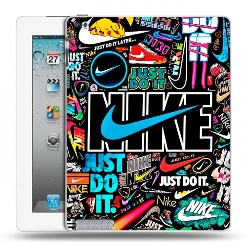 Дизайнерский пластиковый чехол для Ipad 2/3/4 найк nike черный