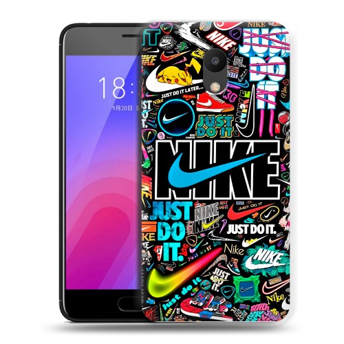 Дизайнерский пластиковый чехол для Meizu M6 найк nike черный