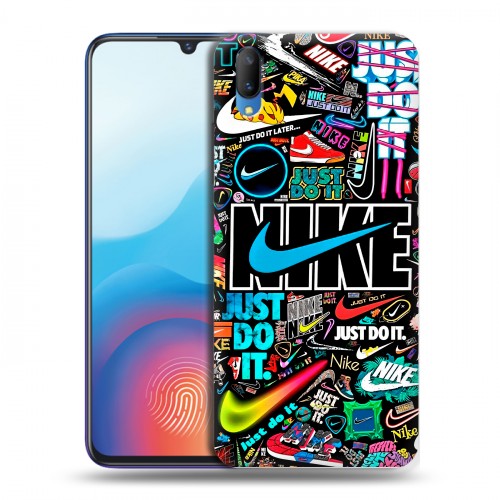 Дизайнерский пластиковый чехол для Vivo V11 найк nike черный