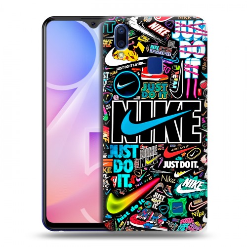 Дизайнерский пластиковый чехол для Vivo Y95 найк nike черный
