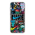 Дизайнерский силиконовый чехол для Samsung Galaxy A50 найк nike черный