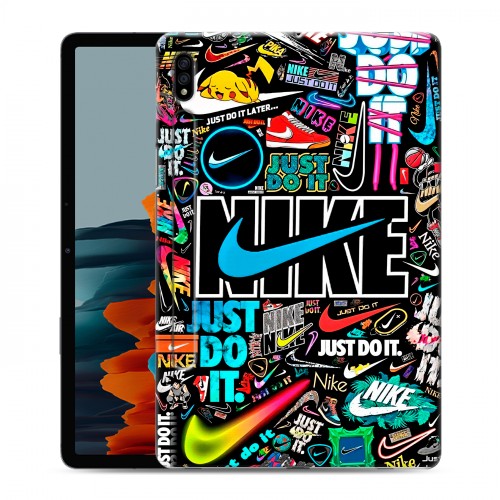 Дизайнерский силиконовый чехол для Samsung Galaxy Tab S7 найк nike черный