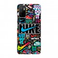 Дизайнерский силиконовый чехол для Xiaomi Poco M3 Pro найк nike черный