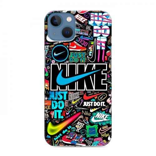 Дизайнерский силиконовый чехол для Iphone 13 найк nike черный
