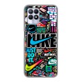 Дизайнерский силиконовый с усиленными углами чехол для Realme 8i найк nike черный