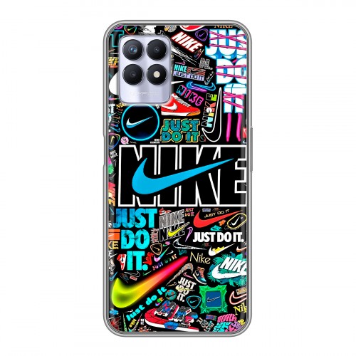 Дизайнерский силиконовый чехол для Realme 8i найк nike черный