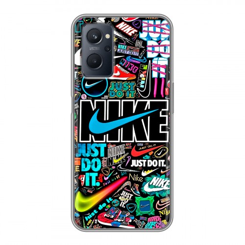 Дизайнерский силиконовый чехол для Realme 9i найк nike черный