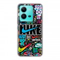 Дизайнерский пластиковый чехол для Vivo V25 найк nike черный
