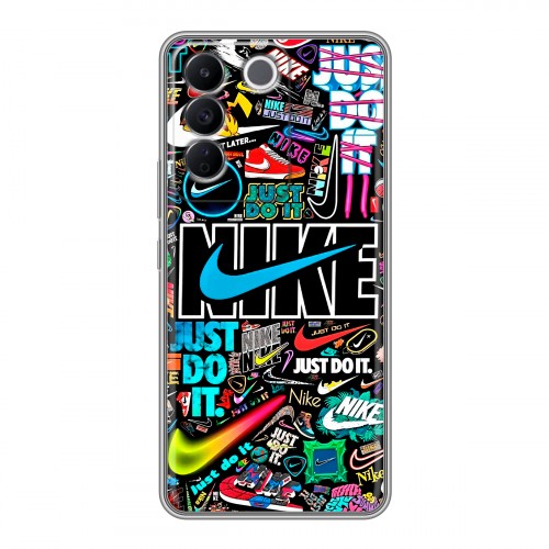 Дизайнерский силиконовый чехол для Vivo V27e найк nike черный