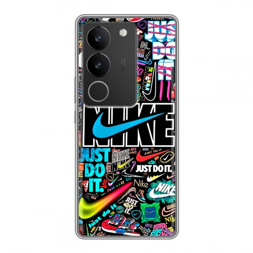 Дизайнерский силиконовый чехол для Vivo S17 найк nike черный