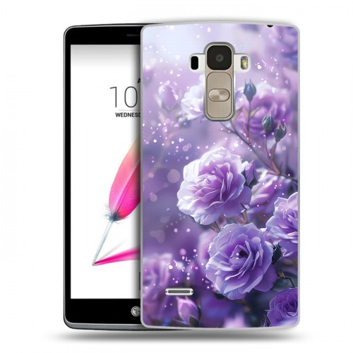 Дизайнерский пластиковый чехол для LG G4 Stylus Розы цветы