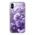 Дизайнерский силиконовый чехол для Iphone x10 Розы цветы