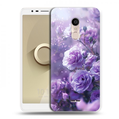 Дизайнерский силиконовый чехол для Alcatel 3C Розы цветы