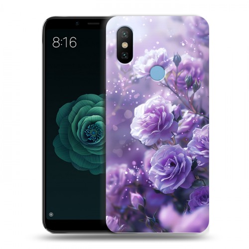 Дизайнерский силиконовый чехол для Xiaomi Mi A2 Розы цветы