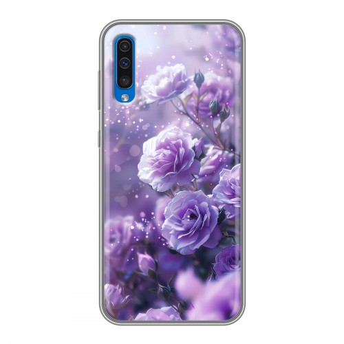 Дизайнерский силиконовый чехол для Samsung Galaxy A50 Розы цветы