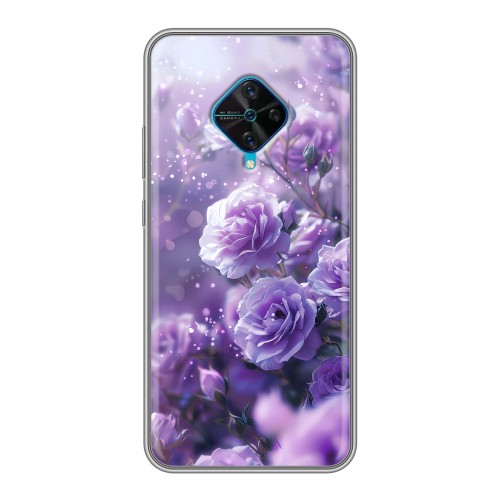 Дизайнерский силиконовый чехол для Vivo V17 Розы цветы