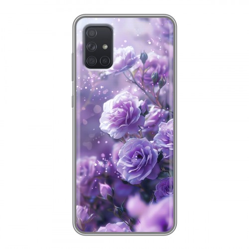 Дизайнерский силиконовый чехол для Samsung Galaxy A71 Розы цветы