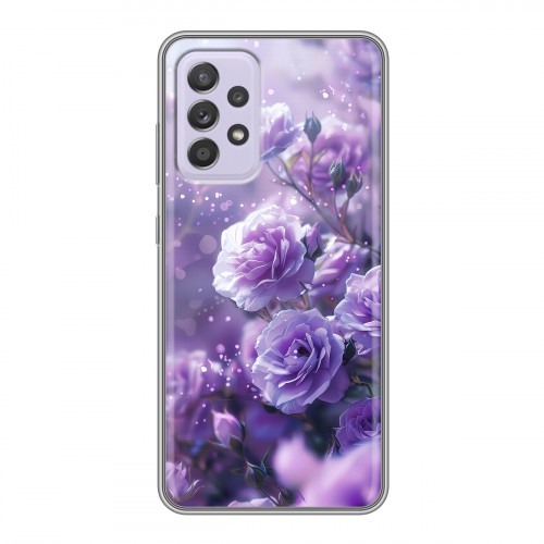 Дизайнерский силиконовый чехол для Samsung Galaxy A52 Розы цветы