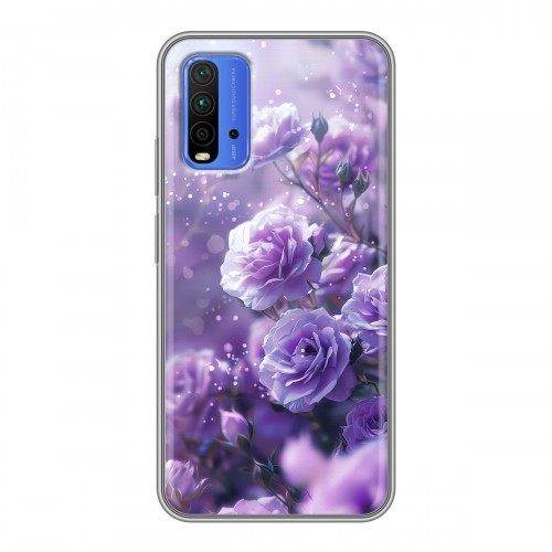 Дизайнерский силиконовый чехол для Xiaomi RedMi 9T Розы цветы