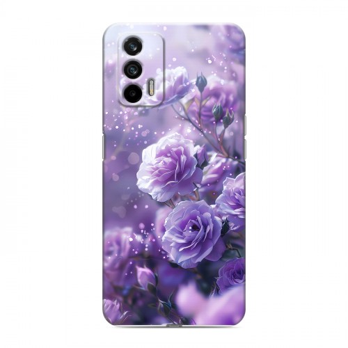 Дизайнерский силиконовый чехол для Realme GT Розы цветы