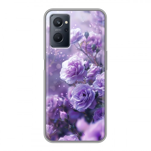 Дизайнерский силиконовый чехол для Realme 9i Розы цветы
