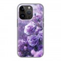 Дизайнерский силиконовый чехол для Iphone 14 Pro Розы цветы