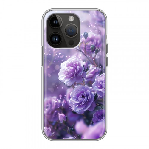 Дизайнерский силиконовый чехол для Iphone 14 Pro Розы цветы