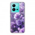 Дизайнерский силиконовый чехол для Vivo V25 Розы цветы