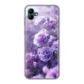 Дизайнерский силиконовый чехол для Samsung Galaxy A04 Розы цветы