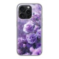 Дизайнерский силиконовый чехол для Iphone 15 Pro Розы цветы