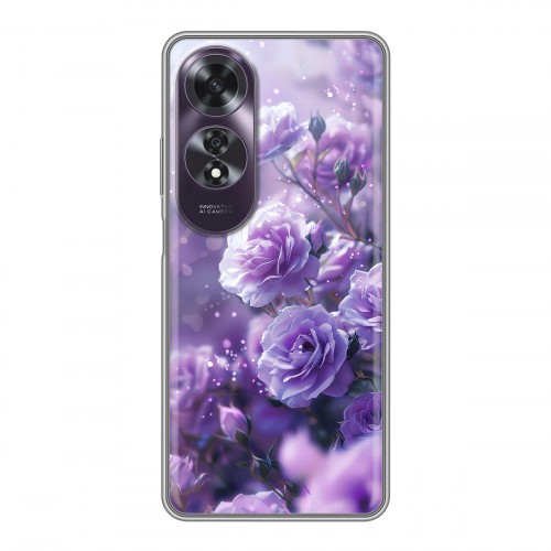 Дизайнерский силиконовый чехол для OPPO A60 Розы цветы