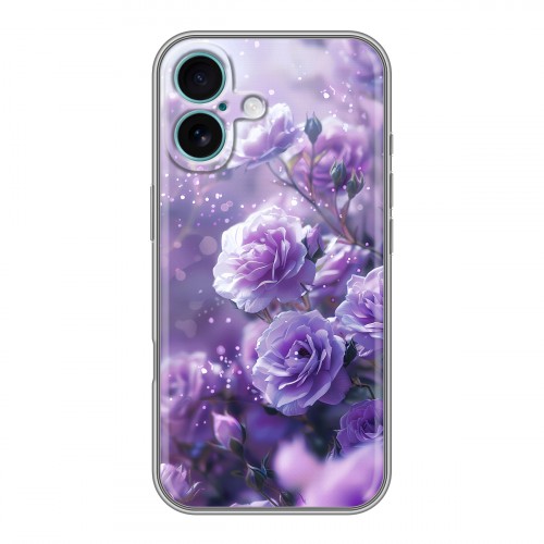 Дизайнерский силиконовый чехол для Iphone 16 Plus Розы цветы